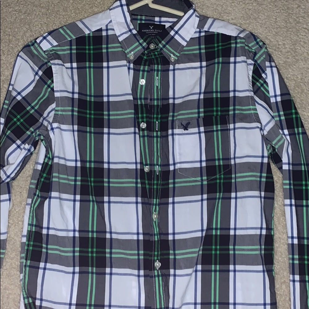 American Eagle plaid dress shirt